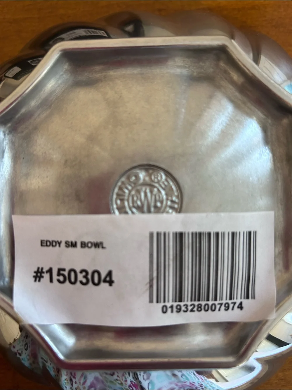 Wilton Armetale Eddy Small Bowl Silver Tone Cast Aluminum w/Scallop Fluted Rim